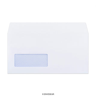 White Envelope with Internal Opacity - Window 110x220 mm (DL)