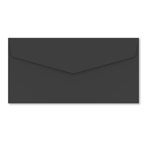 V-Flap Peel and Seal Envelopes Black 110 x 220 mm (DL)
