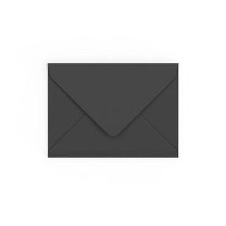 Black British Made Gummed V-Flap Envelope (133 x 184mm)