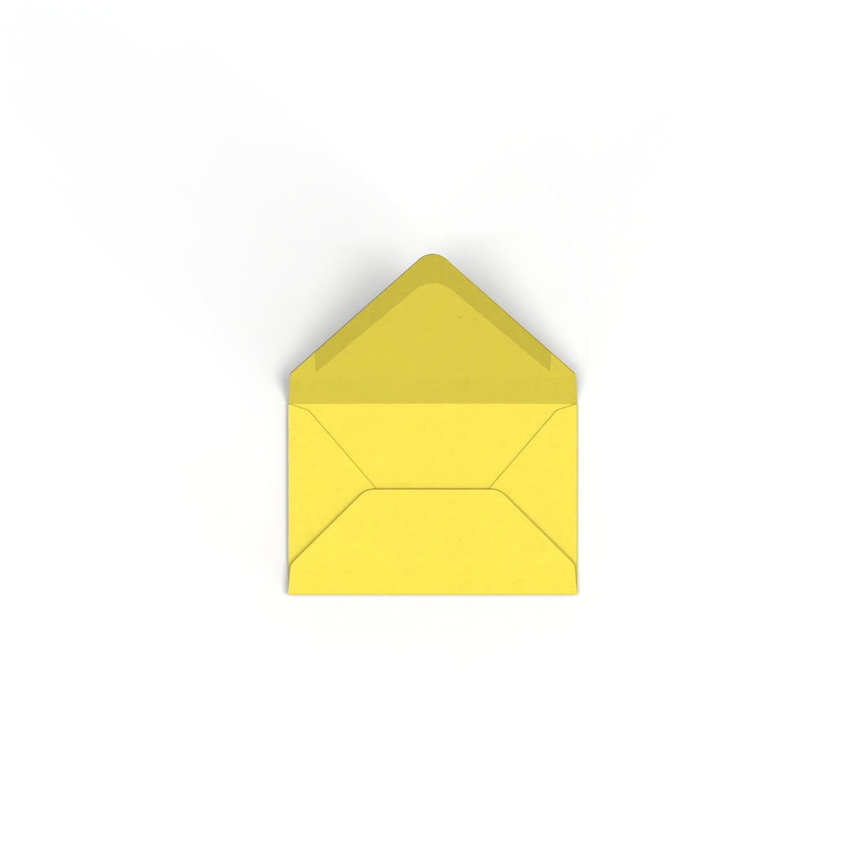 Sunflower Yellow British Made Gummed V-Flap Envelope (62 x 94mm)