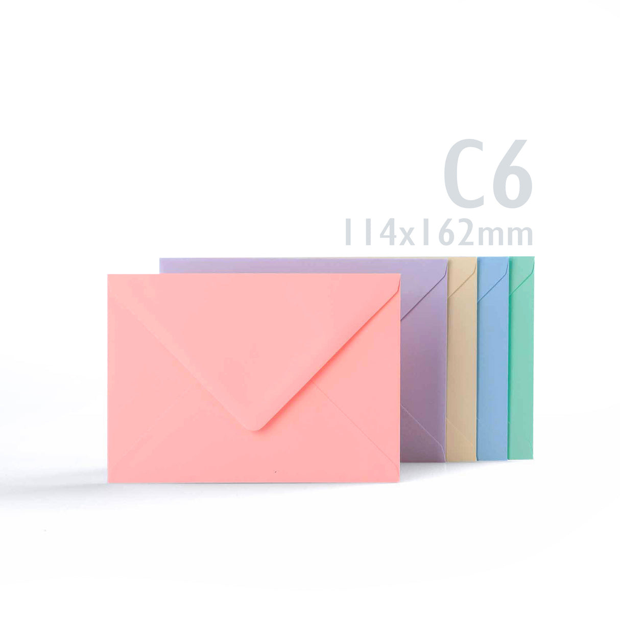 Assorted pastel cards 225gsm & envelopes 100gsm