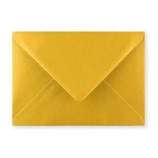 Metallic Gold Gummed V-Flap Greeting Card Envelope (125 x 175mm)
