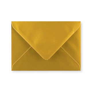 C6 Metallic Gold Gummed V-Flap Greetings Envelope (114 x 162mm)