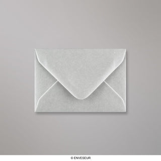 Metallic Silver Gummed V-Flap Greeting Card Envelope (70 x 100mm)