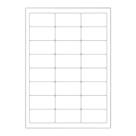 White Adhesive Labels White 64 x 34 mm (24 labels)