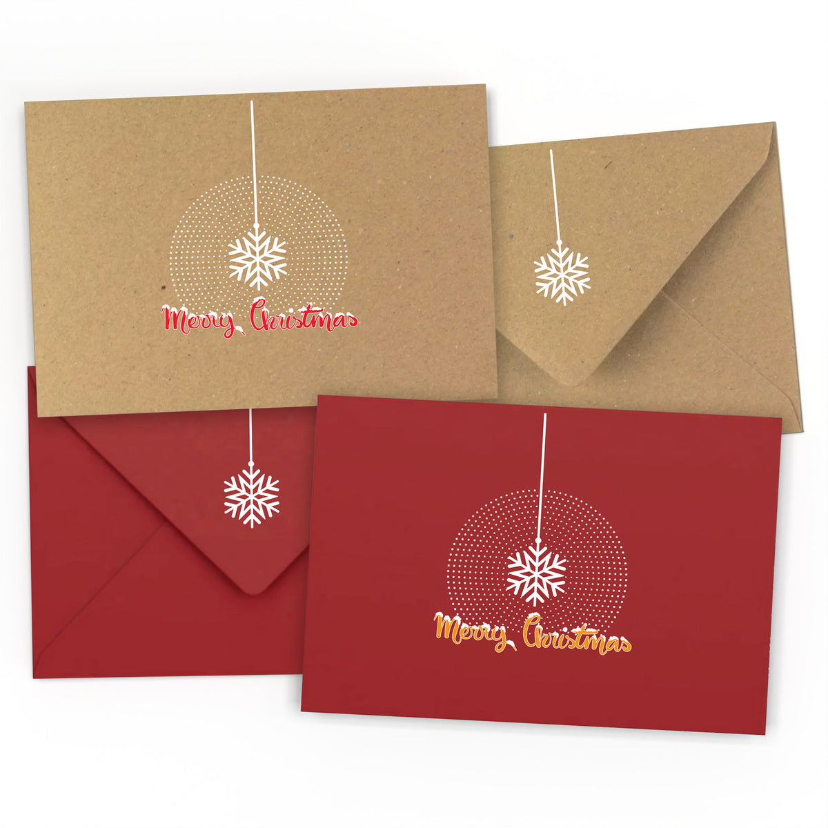Envelope Christmas Snowflake design