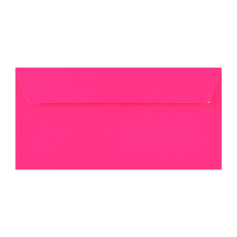 DL Pink Peel & Seal Neon Envelope (110 x 220mm)