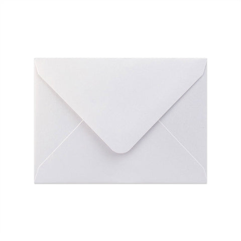 Pearlescent Envelopes White 82 x 113 mm (C7) Gummed