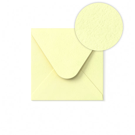 Ivory Envelope Hammered Texture 110x110 mm