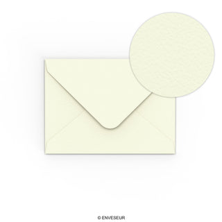 82x113 mm C7 Ivory Hammer Wallet Gummed Plain 120gsm Diamond Flap