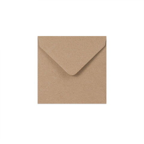 Kraft V-Flap Gummed Envelopes 110 Gsm Fleck 116 x 116 mm