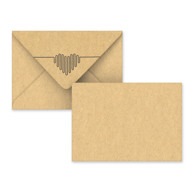 Valentine's Coloured Envelope (Heatbeat Design) Fleck 114 x 162 mm (C6)