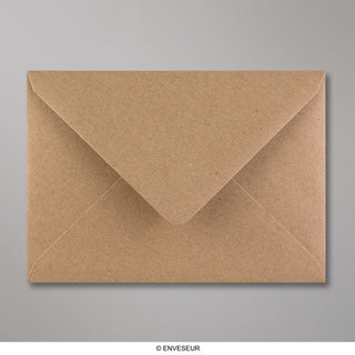 Recycled kraft envelope 125x175 mm