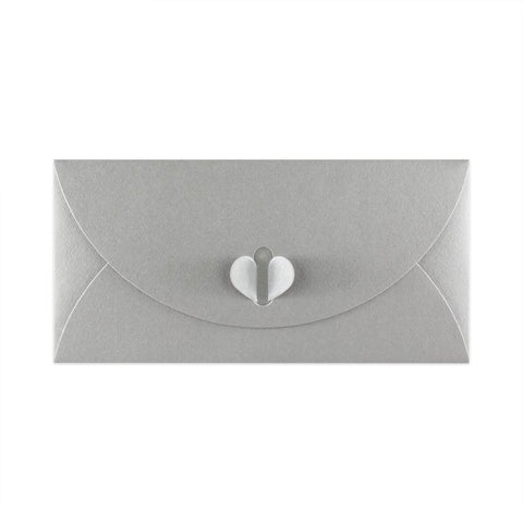 Butterfly Envelopes Silver 110 x 220 mm (DL)
