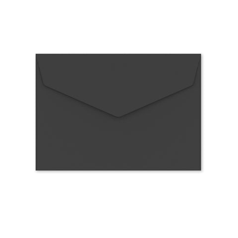 V-Flap Peel and Seal Envelopes Black 114 x 162 mm (C6)
