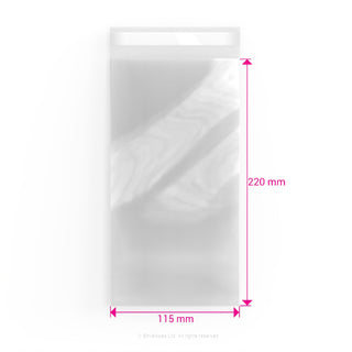 Cello Bags (Non-Header) Clear 220 x 115 mm (DL)