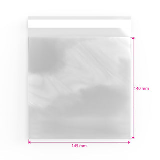 Cello Bags (Non-Header) Clear 140 x 145 mm