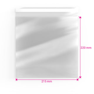 Cello Bags (Non-Header) Clear 220 x 215 mm
