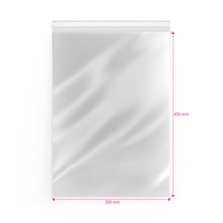 Cello Bags (Non-Header) Clear 450 x 320 mm