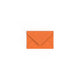 Flame Orange British Made Gummed V-Flap Envelope (62 x 94mm)