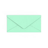DL Jade Green British Made Gummed V-Flap Envelope (110 x 220mm)