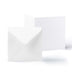 Linen Cards & Envelopes Packs White 130x130 mm + 125x125 mm