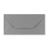 DL Dark Grey Gummed V-Flap Greetings Envelope (110 x 220mm)