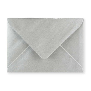 Metallic Silver Gummed V-Flap Greeting Card Envelope (125 x 175mm)