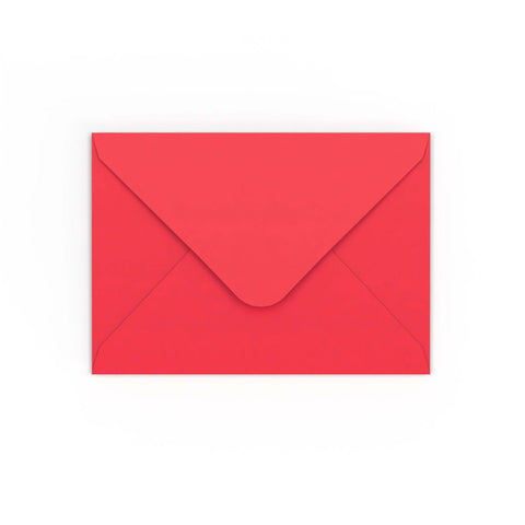 Bright Red Gummed V-Flap Envelope (125 x 175mm)