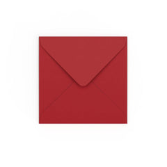 Dark Red Gummed V-Flap Envelope (130 x 130mm)