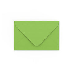 Mid Green Gummed V-Flap Envelope (65 x 94mm)