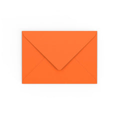 C6 Orange Gummed V-Flap Envelope (114 x 162mm)