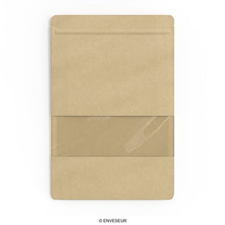 Doypack food bags with window