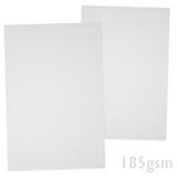 White Ribbed Paper 185gsm