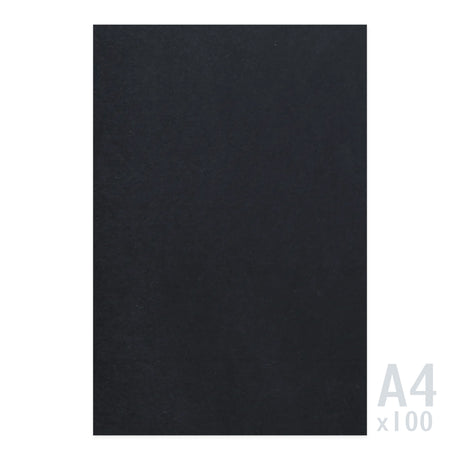 Black Paper 225gsm - 100 A4 Sheets