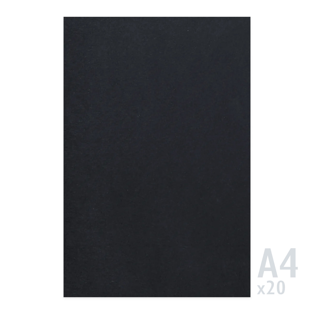 Black Paper 225gsm - 20 A4 Sheets