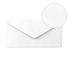 White Envelope Hammered Texture 110x220 mm (DL)