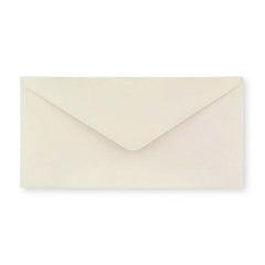 DL Ivory Wove Gummed V-Flap Envelope (110 x 220mm)
