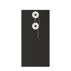 Coloured envelopes with string and washer closure Black + White 220 x 110 mm (DL)
